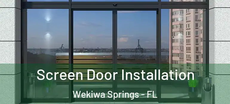  Screen Door Installation Wekiwa Springs - FL