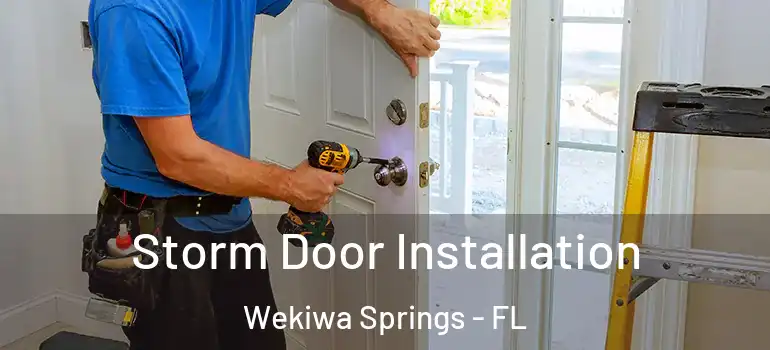  Storm Door Installation Wekiwa Springs - FL
