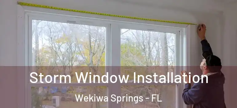  Storm Window Installation Wekiwa Springs - FL