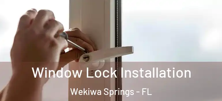  Window Lock Installation Wekiwa Springs - FL